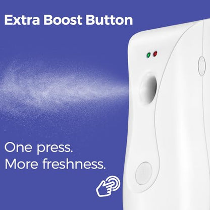 Stardrix Automatic Air Freshener Dispensers (2-Pack), Aerosol Spray Machines, Wall Mounted or Freestanding, Adjustable Timer for Scent Release in Bathroom, Office, Commercial & Home – White