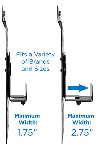 Mount-It! Cable Box Mount Behind TV, Universal, Steel | Adjustable bracket for streaming devices, router, modem & DVD players, mounts behind TV.