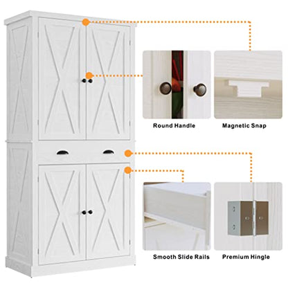 IRONCK Storage Cabinet with Drawers and Doors for Living Room and Entryway | Open Shelves, Adjustable shelves, Organized essentials