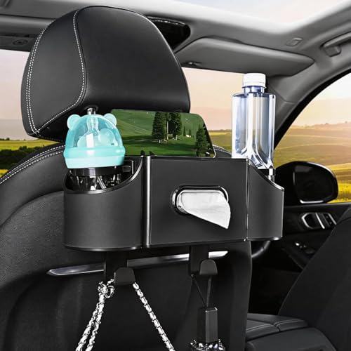 Multifunctional Back Seat Car Organizer with Cup H... (Black)