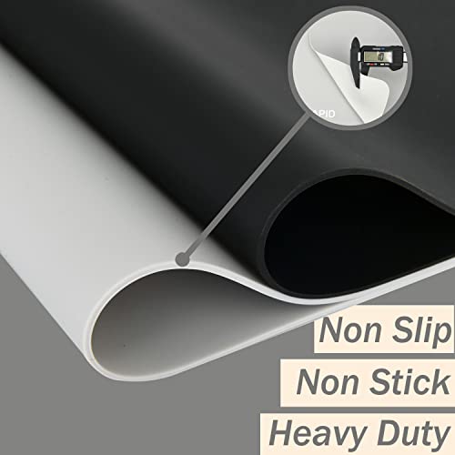 Extra Large Silicone Mat Kitchen Counter Heat Resistant Table Mat 36" x 24" | Place Mats, Countertop Protector , Thick Placemats Washable Silicone Mats for Kitchen Counter Dining Table Mat , Grey , Sapid