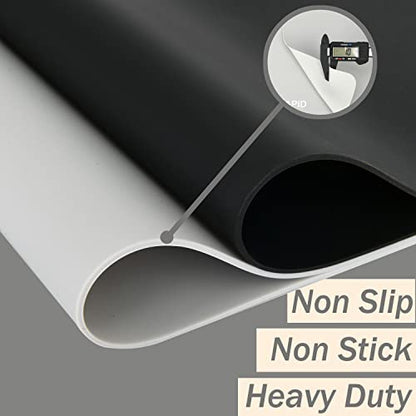Extra Large Silicone Mat Kitchen Counter Heat Resistant Table Mat 36" x 24" | Place Mats, Countertop Protector , Thick Placemats Washable Silicone Mats for Kitchen Counter Dining Table Mat , Grey , Sapid