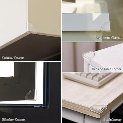 8pcs Corner Protectors, Corner Protector to Cover Sharp Furniture | Clear Furniture Corner Guards & Edge Safe Anti-Collision Bumpers, Suitable for Table Corner Cabinet Corner Window Corner
