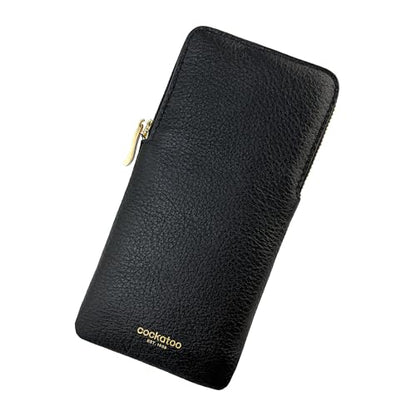Cockatoo Sunglasses Leather Soft Case Zipper Eyeglass Pouch for Women Men