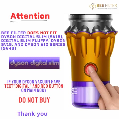 Dyson V15 Filter, 2-Pack Premium HEPA Replacement Filters for Dyson V15 V11 | Dyson V15 Detect, Dyson V15 Submarine/Absolute, Dyson V15 Detect Filter, V11 Animal Filter, Dyson V11 Filter, Part# 970013-02