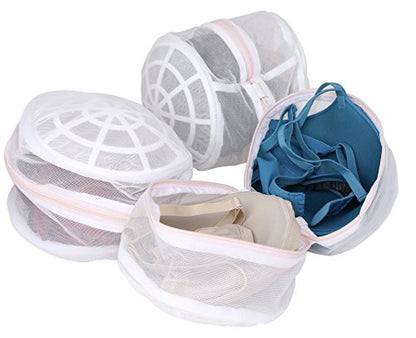 Premium Bra Wash Bag – Set of 3 Mesh Lingerie Laundry Bags for Delicates – Protects Bras, Underwear & Intimates in Washing Machine – Durable Zipper Closure – Regular Size