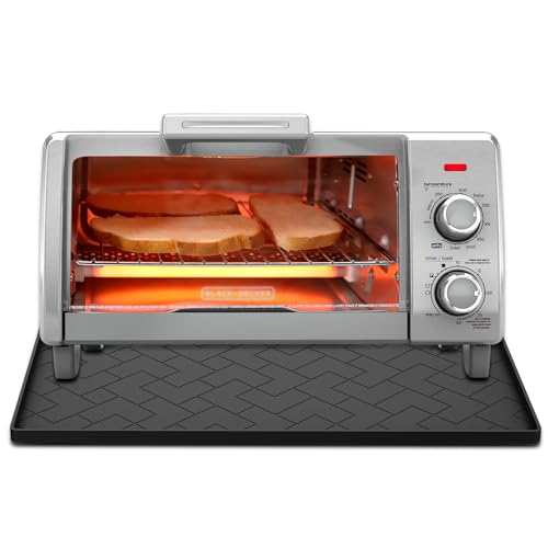 Silicone Heat Resistant Mat For Air Fryer-18''x15''x0.5''Perfect for Ninja,Cosori,Chefman and Most Air Fryers Bottom Silicone air fryer accessories-Protects Countertops From Damage and Scratches