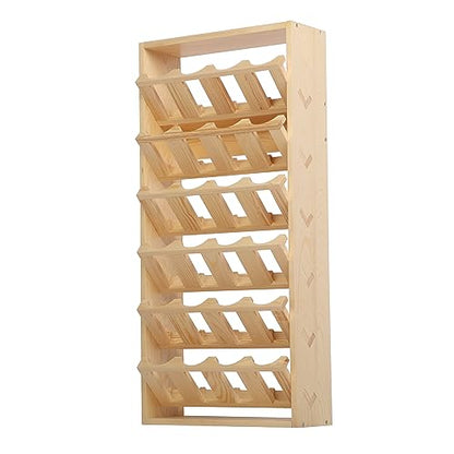 MYOYAY 6-Tier 24 Holes Spray Paint Can Rack, Wall Mount Storage Holder | Spray Bottle Organizer for Garage, Workshop & Craft Room, Space-Saving Paint Can Storage Rack with Easy Access Display