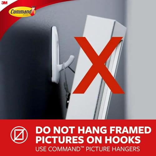 Command Decorating Clips, 40 Clips and 48 Strips, Damage-Free Hanging Light Clips with Adhesive Strips, No Tools Small Wall Clip for Hanging Lights and Cables (Pack of 3)