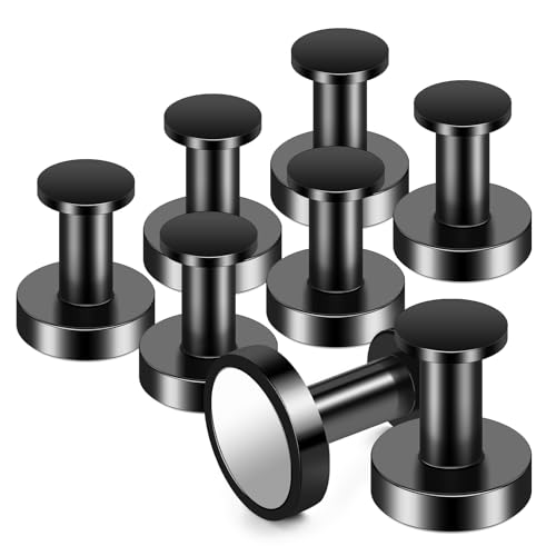 Magnetic Hooks 8 PCS 150lb Magnet Hook Cruise Cabi... (Black)