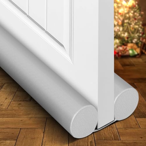 Under Door Draft Stopper Door Seal Gap Filler Weat... (Gray | Polyester)