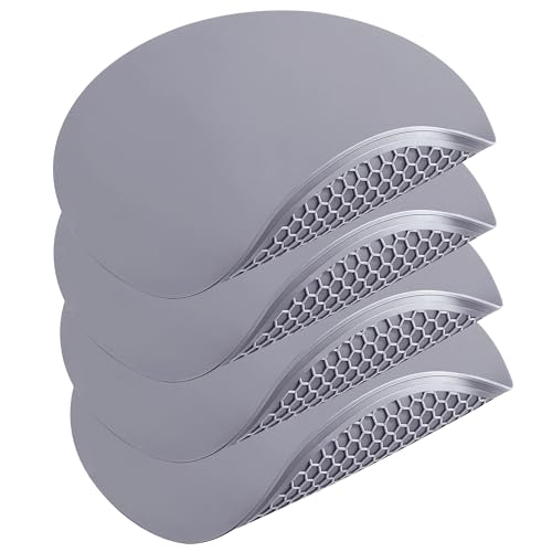 Silicone Microwave Mat - Round 12" x 12" - Set of 4 Heat Resistant Multifunctional Mat, Splatter Guard, Trivet, Hot Pad, Pot Holder