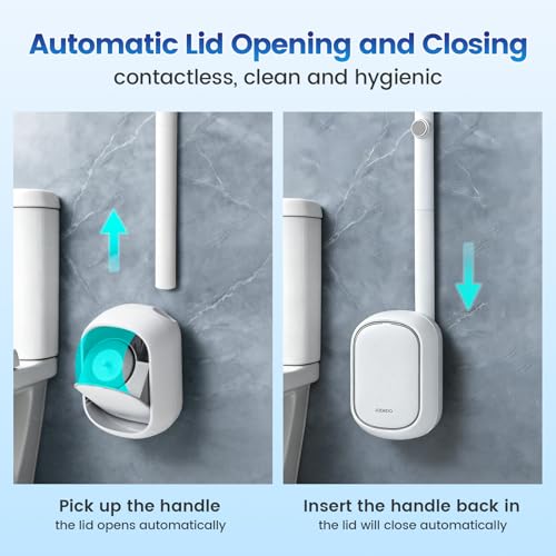 Disposable Toilet Brush, Toilet Bowl Cleaner, Toilet Bowl Brush | 36 Refills for Deep Toilet Cleaning,Toilet Brush and Holder Set for Hygienic Bathroom Maintenance