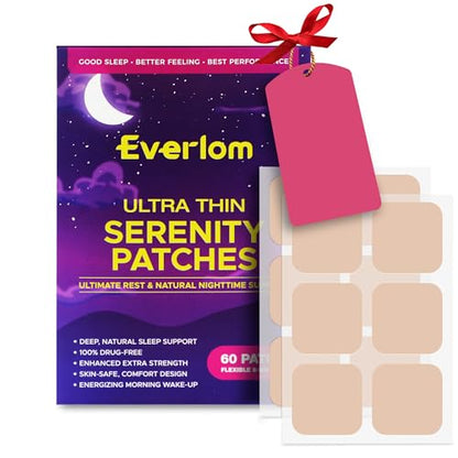 Sleep Patches for Adults Extra Strength: 60-Pack Melatonin Aid for Night Rest - Serenity Patches for Deep Sleeping Comfort - Perfect for Men Women 1 Box 01