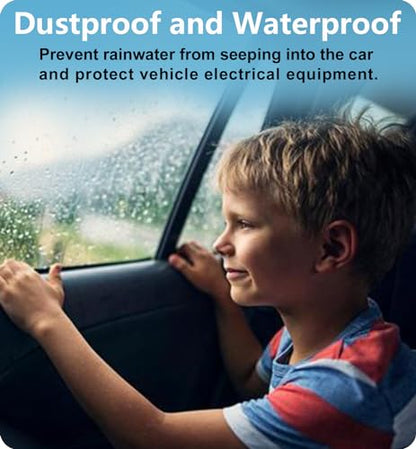 Car Door Seal Strip Double-Layer Self Adhesive Rubber 32.8 Ft | 5-Hole Design, Car Weather Stripping for Noise Reduction & Soundproofing, Dustproof Air Sealing for Trucks, Vehicles and RVs