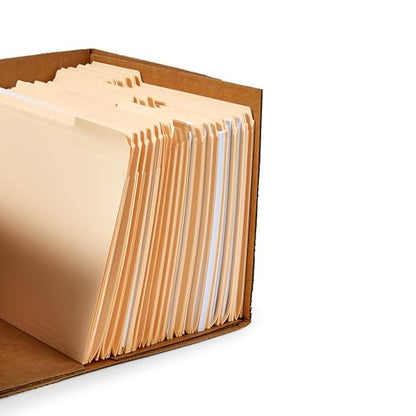 Amazon Basics Storage/Filing Boxes with Lift-Off Lid, Letter/Legal Size, Collapsible, Tape-Free Assembly, White, 16.2" L x 12.5" W x 10.5" H, 20-Pack