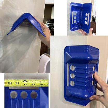JUCHEN Flatbed Edge Protector,Cargo Corner Protector.(30Packs) | V-Shaped Protective Corner Guards,Protects Cargo Edges from Wear & Tear.Blue