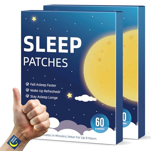 120 Count Sleep Patches for Adults Extra Strength, Natural Deep Sleep Patche with Melatonin & Valerian, Long-Lasting Night Comfort, Relax & Wake Up Refreshed, Easy to Use for Men and Women, 2 Pack DD