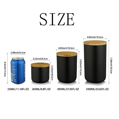 MilkyWay Food Storage Jar Ceramic Canisters With Airtight Seal Lid 27oz