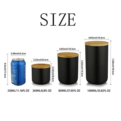 MilkyWay Food Storage Jar Ceramic Canisters With Airtight Seal Lid 27oz