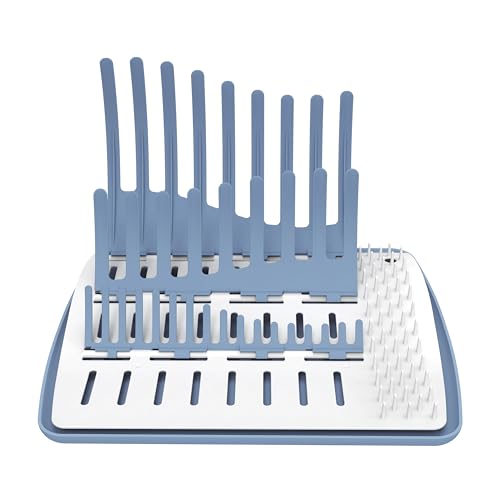 Dr. Brown's Folding Baby Bottle Drying Rack for Easy Storage - Dry Nipples, Pacifiers and Other Baby Essentials, BPA Free