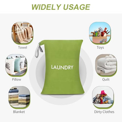 WiseBoy Travel Laundry Bag Dirty Clothes Organizer, Extra Large Laundry Bag | Oversized Laundry Bag, Zippered Nylon Wet Dry Storage Bag for College Dorm, Camping, Caravan, Foldable, Washable, 120L