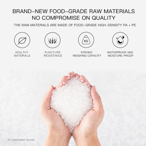 MEGAWISE Vacuum Sealer Bags (8''x 12''-110pcs) for Food Freshness Preservation, BPA Free Vacuum Storage Bags for Food or Sous Vide, Seal a Meal,Double-Sided Texture, Double Lock Freshness (110 count)