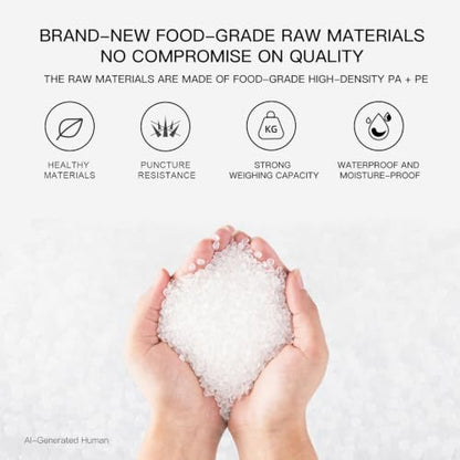 MEGAWISE Vacuum Sealer Bags (8''x 12''-110pcs) for Food Freshness Preservation, BPA Free Vacuum Storage Bags for Food or Sous Vide, Seal a Meal,Double-Sided Texture, Double Lock Freshness (110 count)