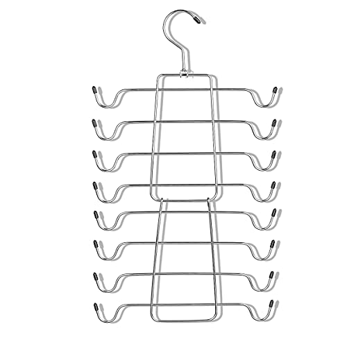 2 Pack Foldable Tank Top Hangers, Closet Organizer... (2 Count | Black | Stainless Steel)