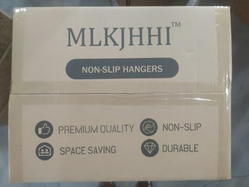 60 Pack Heavy Duty Plastic Hangers, Non Slip Clothes Hangers with Rubber Pads and 360° Hook - Thin Space Saving Hanger, Closet Organizer for Shirt, Pants, Suit, Skirt,Coat - Gray