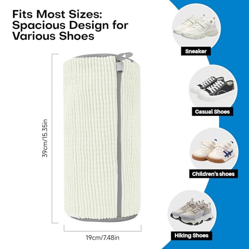 Shoe Washing Machine Bag: Laundry Shoe Bag for Washer and Dryer - 2pc Reusable Shoe Cleaning Bag for Sneaker Tennis Shoes Unstain Cleaner Kit(2 Pcs)