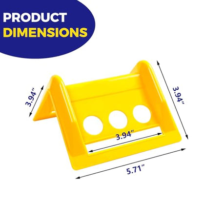 24 Pack 4" Flatbed Edge Corner Protectors for Cargo Load, Compatible with 4 Inch Winch Ratchet Straps, Plastic Tie down Strap Protector with Carrying Case for Flatbed Truck Shipping