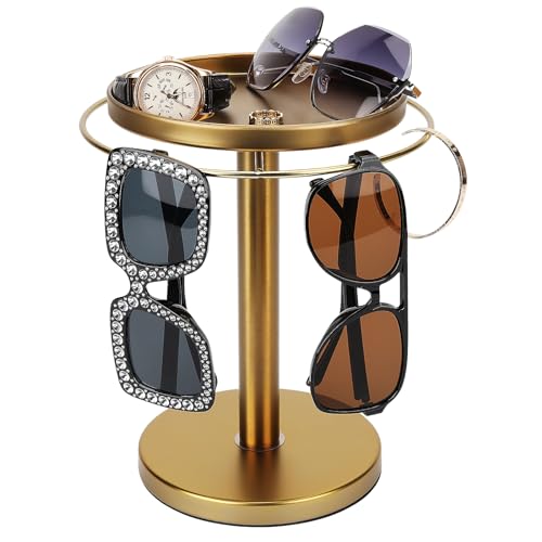 360° Rotating Sunglass Organizer Storage, Stainles... (Gold | Stainless Steel)
