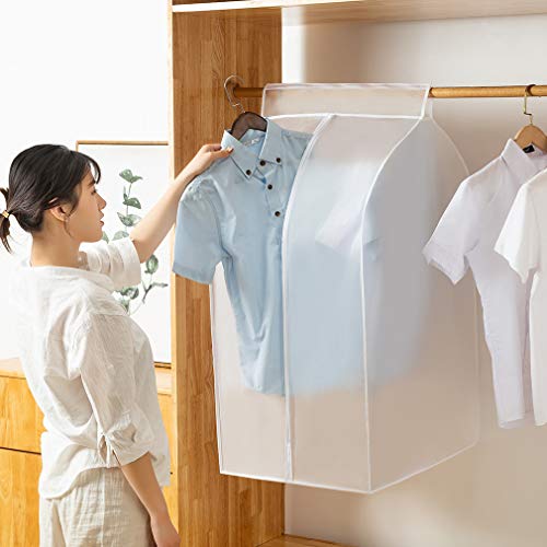 XIAKE Garment Bags M/oth-proof Dust Cover Coat Hanging Clothes Storage Bag Premium Thickened Clothing Organizer Moisture-proof Dust-proof Clothes Cover