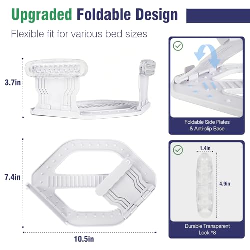 Bed Sheet Holder for Corners, 4PCS Bed Sheets Secure Corners Gripper, White | Secure Bed Sheet Lock, Fit All Sheet Sizes, Durable ABS, Mattress Sheet Fasteners, Non-Slip Design, Easy Installation