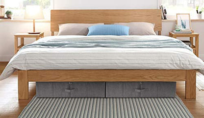 3pcs Closet Clothes Blanket, Duvets Lidded Storage Bins Under Bed Organizer | Underbed wedding dress Storage, Wardrobe shelves organizer box, folding design, stackable, sturdy walls, 3-side zipper lid