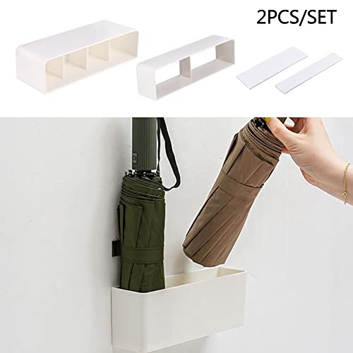 Umbrella Stand Holder Indoor, Wall Mounted No Punching Umbrella Storage Rack, Detachable Japanese Style Umbrella Stand Space Saving for Hotel Hallway Home Office