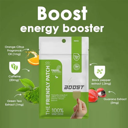 The Friendly Patch Travel Essentials Multi-Pack includes 8 Patches: Snooze Sleep Patches, Ashwagandha calm, Boost Energy Patch, and Shield for Sleeping, Relaxing, and Energy.