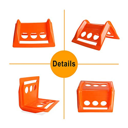 ENJ 20 Pack Flatbed Edge Protector, Edge Corner Tie Down Protector for Up to 4 Inch Straps, Protects Cargo Edges, Flatbed Accessories Plastic Protector | Edge Corner Tie Down Protector for Up to 4 Inch Straps, Protects Cargo Edges