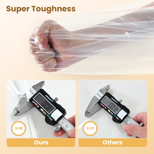 Garment Rack Cover waterproof ransparent Clothes Rack Cover, PEVA Dustproof Wardrobe Hanging Protector Rack Organizer with 2 Smooth Zipper (60 * 20 * 60inch)