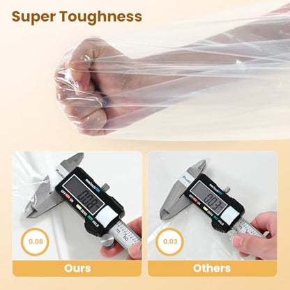 Garment Rack Cover waterproof ransparent Clothes Rack Cover, PEVA Dustproof Wardrobe Hanging Protector Rack Organizer with 2 Smooth Zipper (60 * 20 * 60inch)