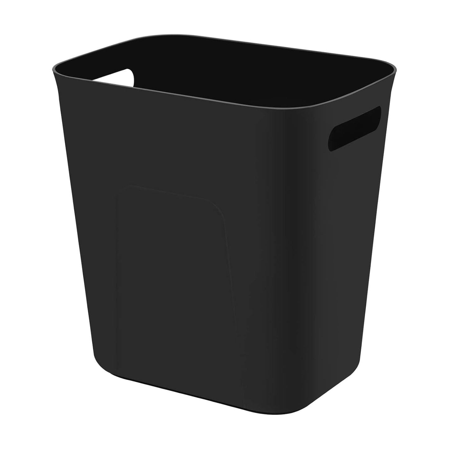 Plastic Small Trash Can Wastebasket, Garbage Conta... (Black | Plastic)