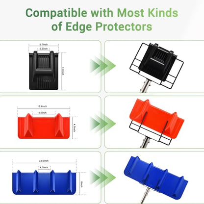 8 Ft Edge Protector Extension Handle, Board Corner Protector Extension Pole for v Shaped Edge Corner Guards, Compatible with Various Edge Protector Flatbed, Detachable Spiral Rod, Handle Only