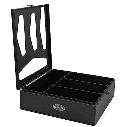 AuldHome Design Enamelware Kitchen Bag Organizer (Black), Farmhouse Style Holder Compatible w/ Zipper Seal Kitchen Storage