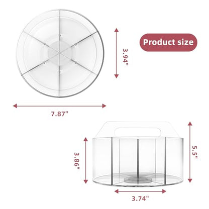 250pcs Acrylic Pencil Holder Marker Organizer, 360-Degree Rotating Pen Holder, Crayon Organizers for Kids Pencil Organizer Caddy Art Supply Lazy Susan Organizer for Desk Home School Office