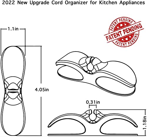 Cord Organizer Kitchen Appliances, 6PCS Holders for Stand Mixer | Self Adhesive Stick On Silicone Cable Wrap Keeper Hook Clip, Electric Wire Hider Accessories, Compatible with KitchenAid