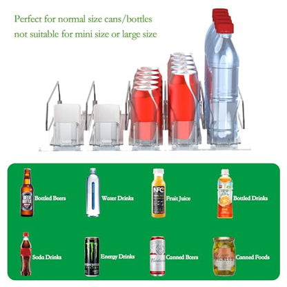 Drink Organizer for Fridge-White Automatic Pusher... (‎White | ‎Plastic)