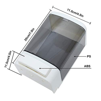 Evhome Manual Soap Dispenser Kitchen Bathroom Wall Mounted Commercial Soap Dispenser for Liquid Containers Shampoo Gel Chamber Plastic - (33.8 oz) 1000ml