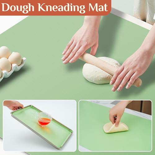 GTJ Silicone Baking Mat Roll, Reusable Baking Sheet Liners, 12 in x 6 ft | Free Cut to Size, Food-Grade, Non-Stick, Non-Slip, For Dough, Pastry, Air Fryer, Freeze Dryer, Oven Pan, Kitchen Counter