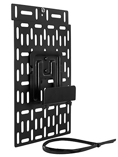 Mount-It! Cable Box Mount Behind TV, Universal, Steel | Adjustable bracket for streaming devices, router, modem & DVD players, mounts behind TV.